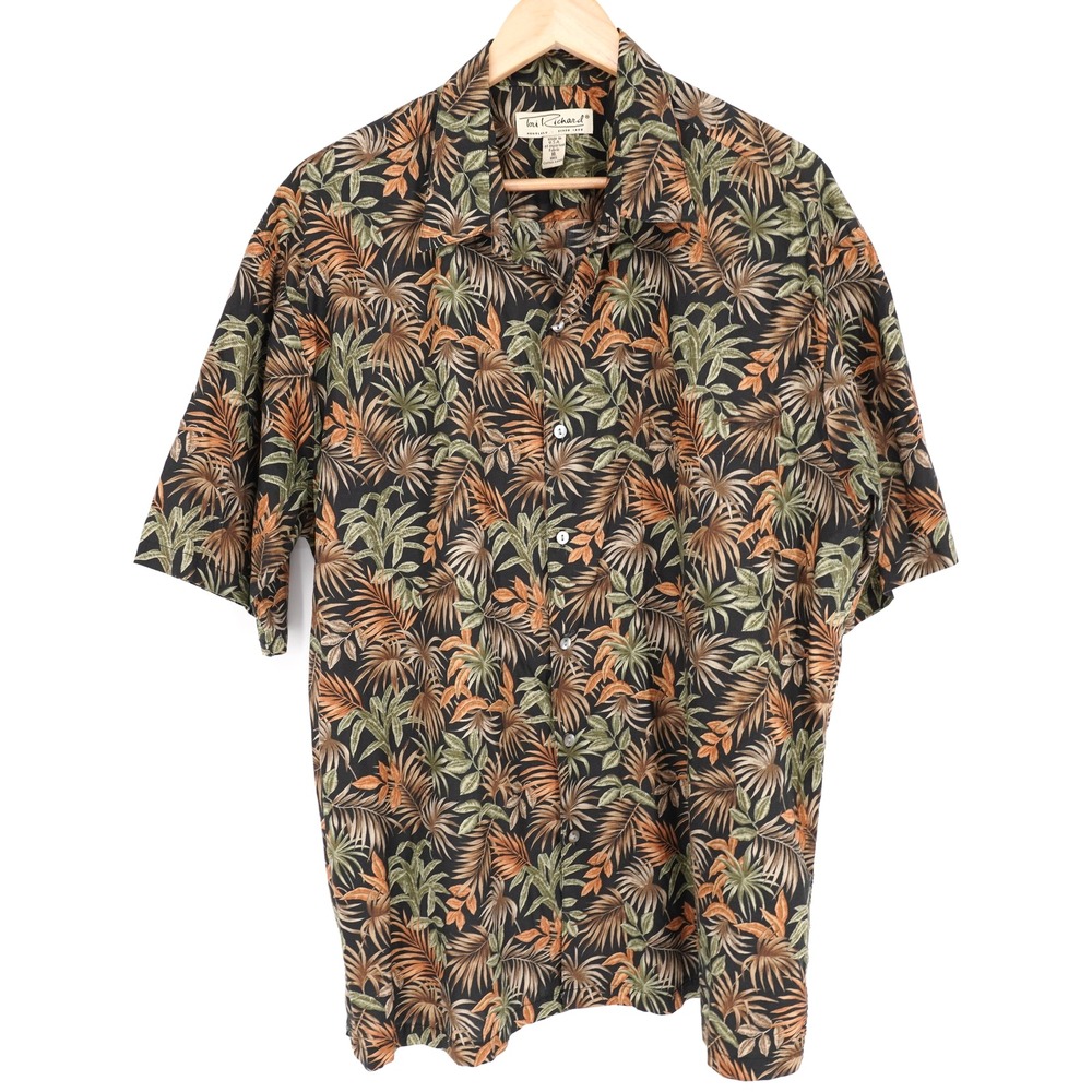 Vintage 90s Tori Richard Hawaiian Shirt XL Cotton Lawn Aloha Tropical USA